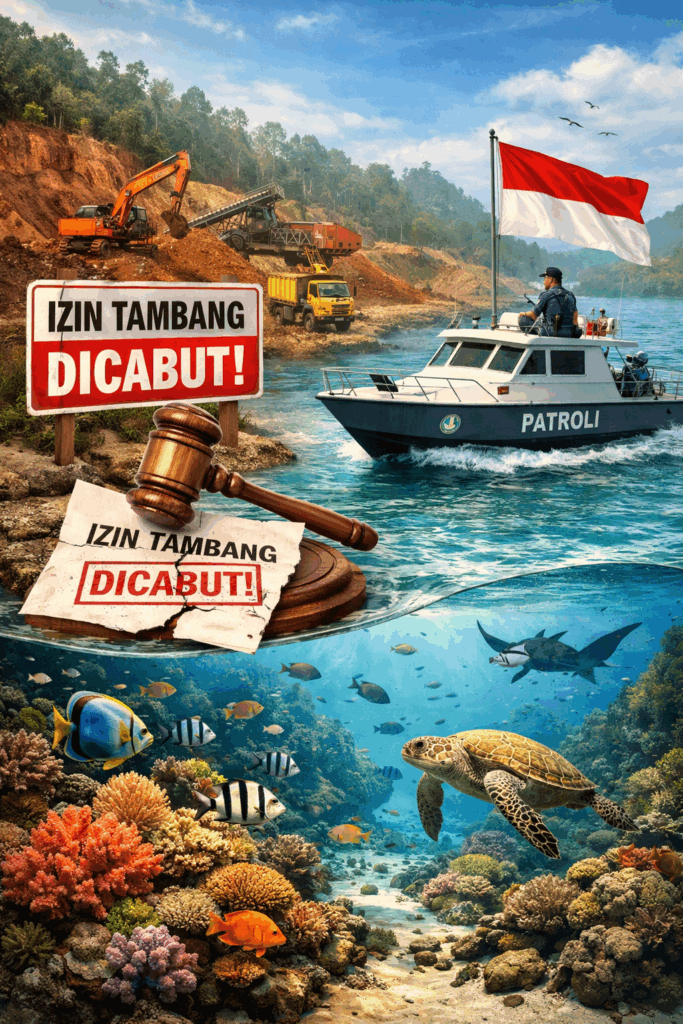 Pemerintah Cabut Izin Tambang di Raja Ampat Demi Perlindungan Ekosistem Laut