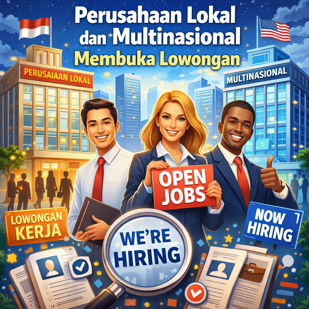 Perusahaan Lokal dan Multinasional Membuka Lowongan