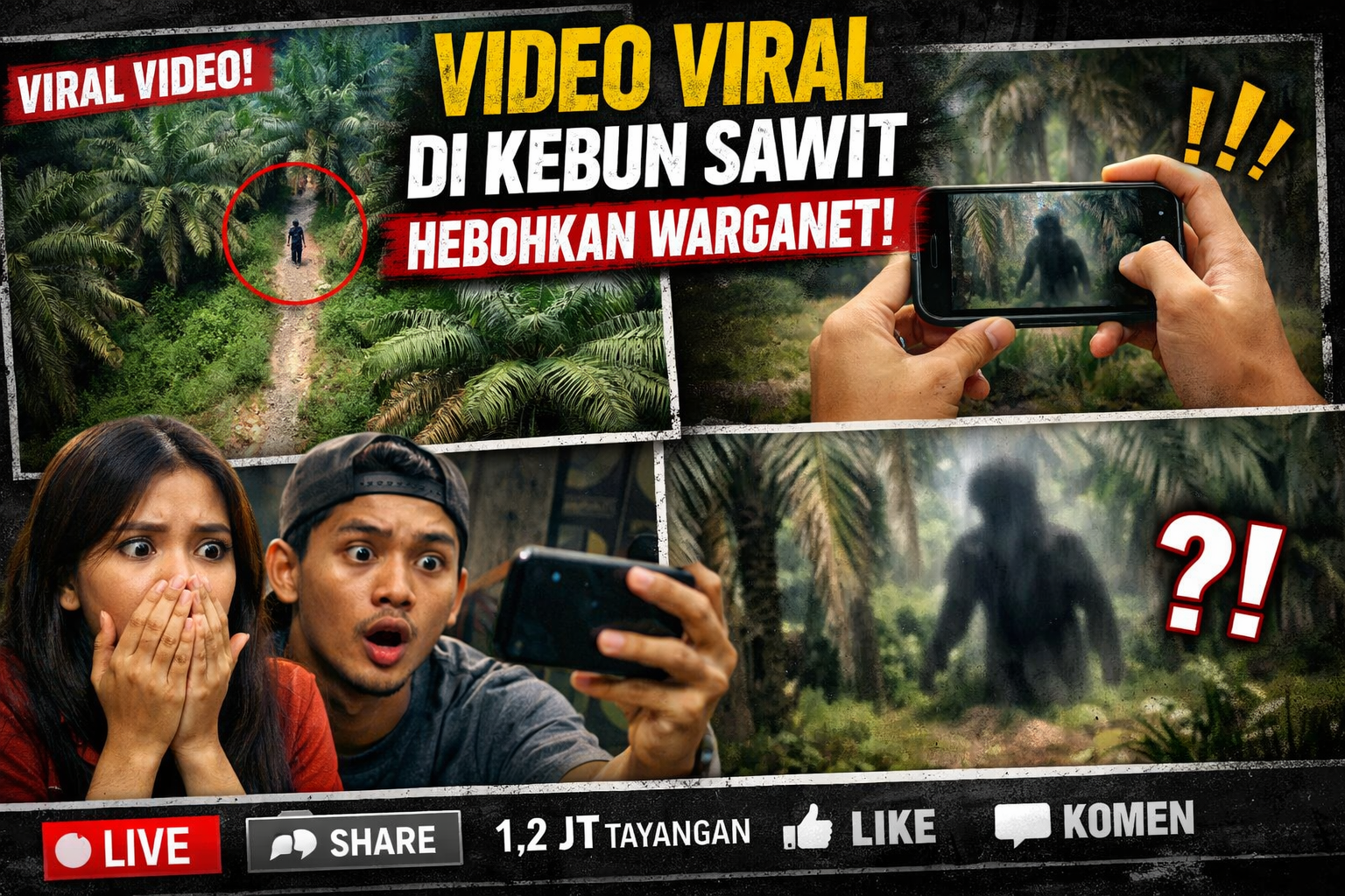 Video Viral di Kebun Sawit Hebohkan Warganet