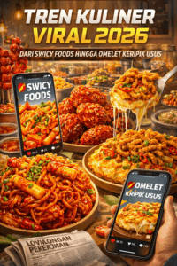 Tren Kuliner Viral 2026: Dari Swicy Foods Hingga Omelet Keripik Usus