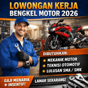 Lowongan Kerja Bengkel Motor Dibuka: Kesempatan untuk Mekanik dan Teknisi Otomotif
