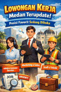 Lowongan Kerja Medan Terupdate: Posisi Favorit Sedang Dibuka
