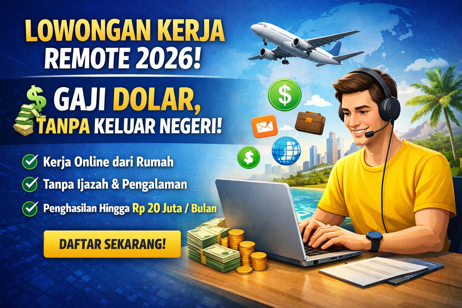 Lowongan Kerja Digital 2026: Perusahaan Global Buka Kesempatan Remote dengan Gaji Menjanjikan