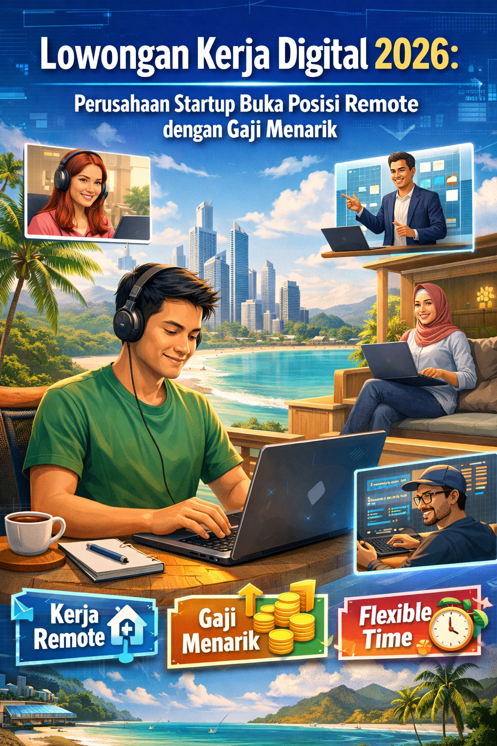 Lowongan Kerja Digital 2026: Perusahaan Startup Buka Posisi Remote dengan Gaji Menarik