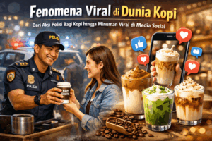 Fenomena Viral di Dunia Kopi: Dari Aksi Polisi Bagi Kopi hingga Minuman Viral di Media Sosial