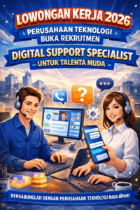 Lowongan Kerja 2026: Perusahaan Teknologi Buka Rekrutmen Digital Support Specialist untuk Talenta Muda