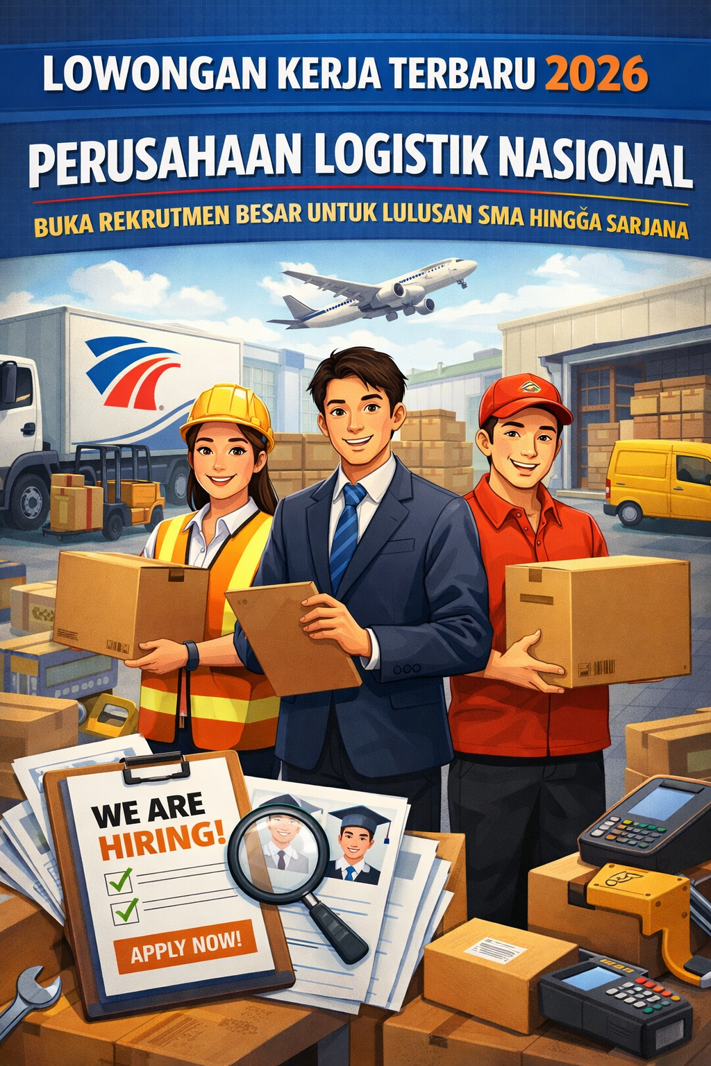 Lowongan Kerja Terbaru 2026: Perusahaan Logistik Nasional Buka Rekrutmen Besar untuk Lulusan SMA hingga Sarjana
