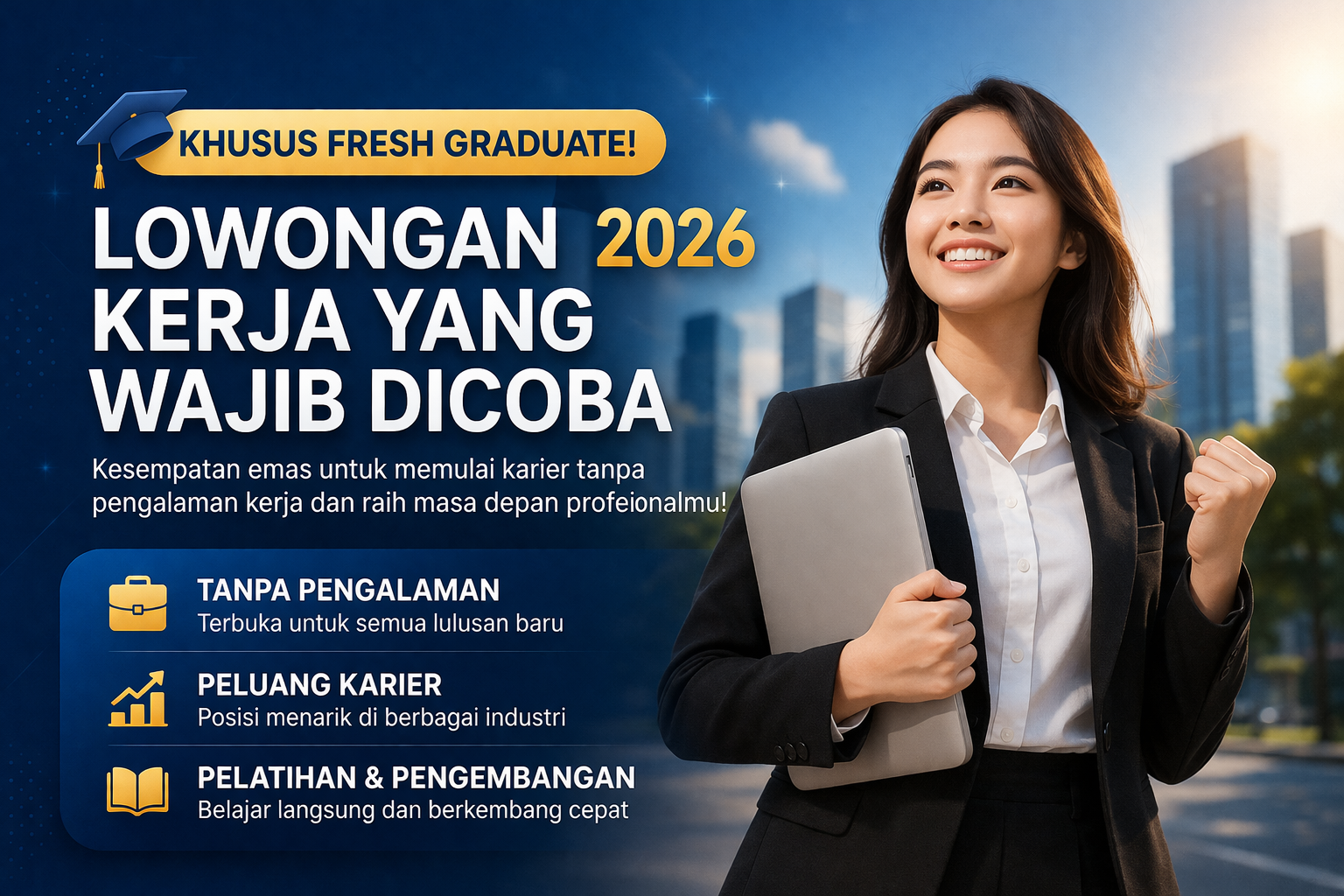 Khusus Fresh Graduate! Ini Lowongan Kerja yang Wajib Dicoba di Tahun Ini
