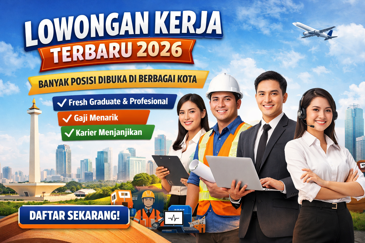 Lowongan Kerja Terbaru 2026 Dibuka di Berbagai Kota, Kesempatan Besar bagi Fresh Graduate dan Profesional