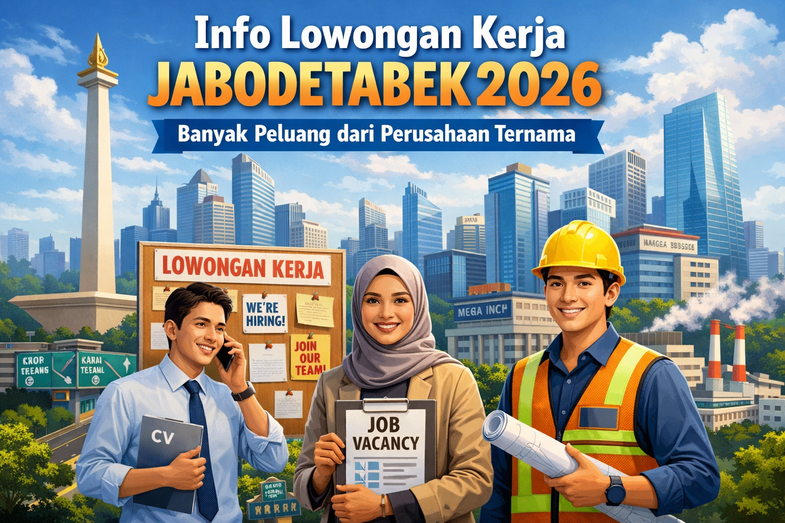 Info Lowongan Kerja Jabodetabek 2026: Banyak Peluang dari Perusahaan Ternama