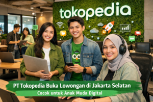 PT Tokopedia Buka Lowongan di Jakarta Selatan, Cocok untuk Anak Muda Digital