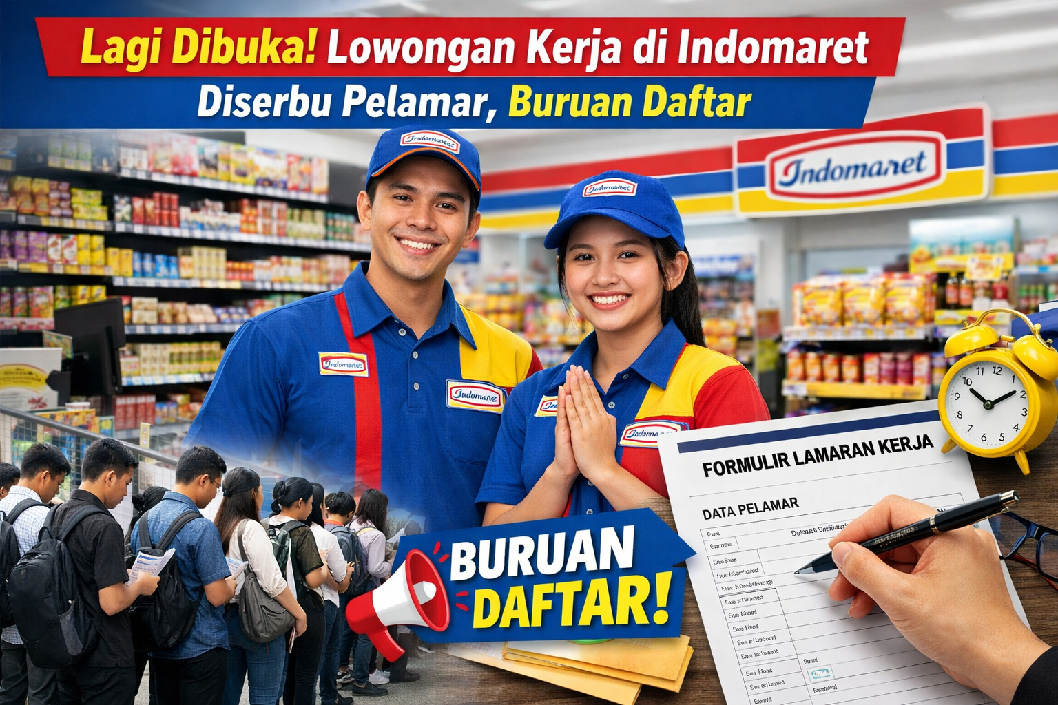 Lagi Dibuka! Lowongan Kerja di Indomaret Diserbu Pelamar, Buruan Daftar