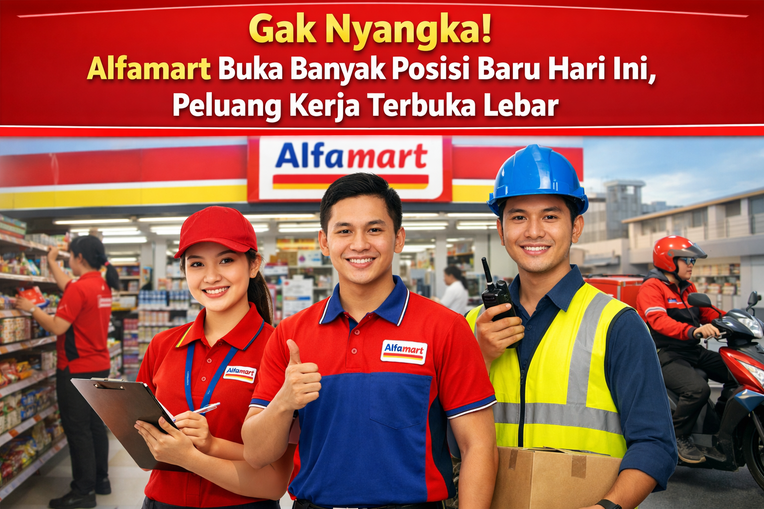 Gak Nyangka! Alfamart Buka Banyak Posisi Baru Hari Ini, Peluang Kerja Terbuka Lebar