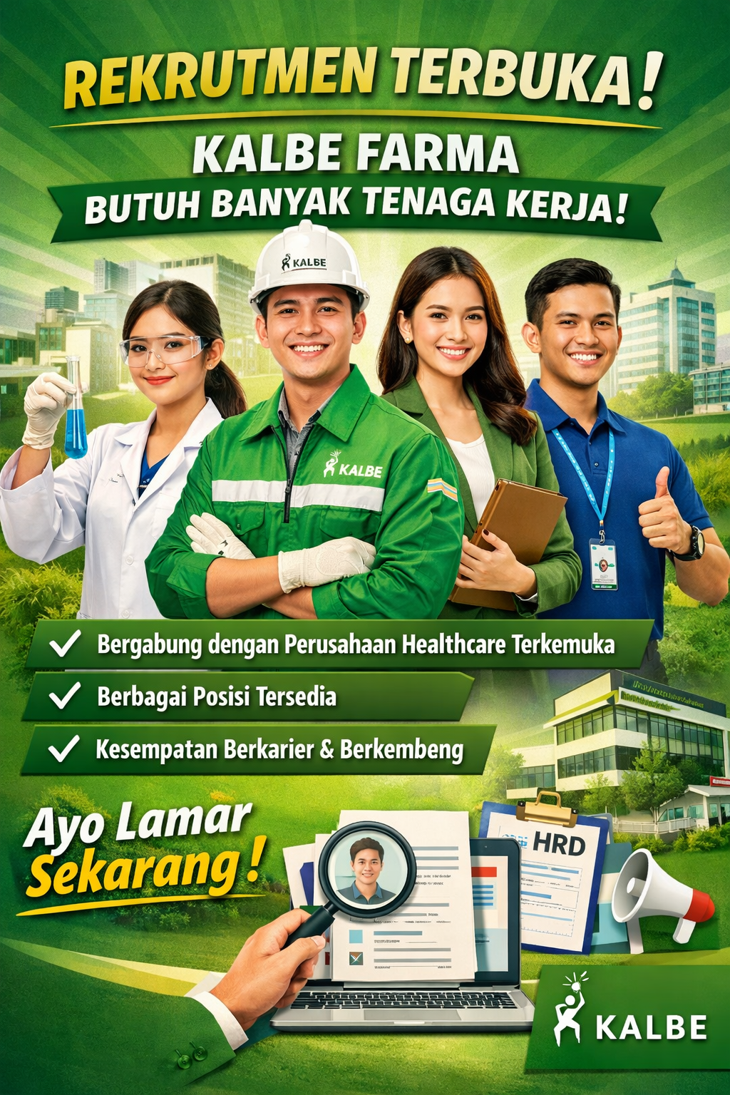 Rekrutmen Terbuka! Kalbe Farma Butuh Banyak Tenaga Kerja