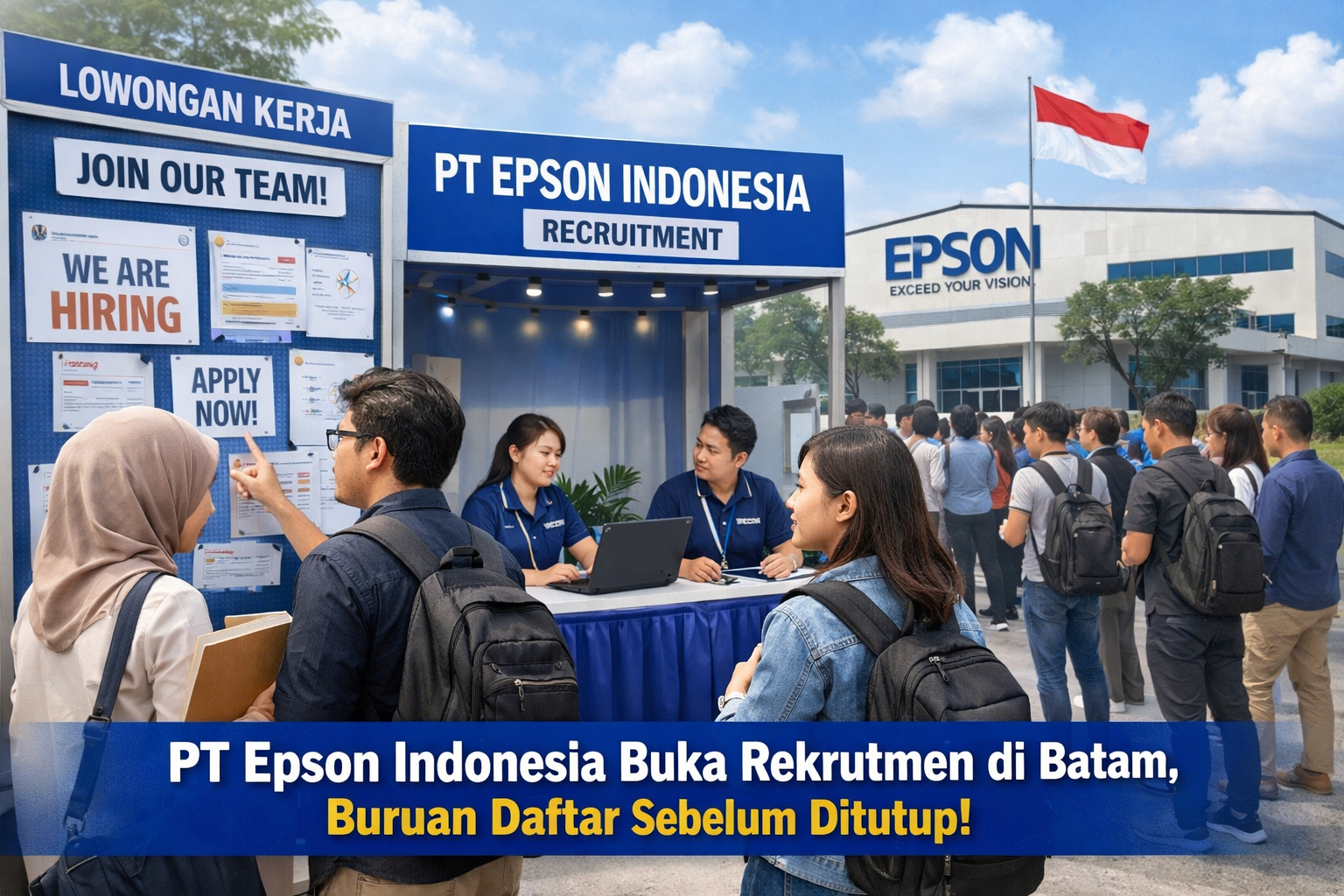PT Epson Indonesia Buka Rekrutmen di Batam, Buruan Daftar Sebelum Ditutup