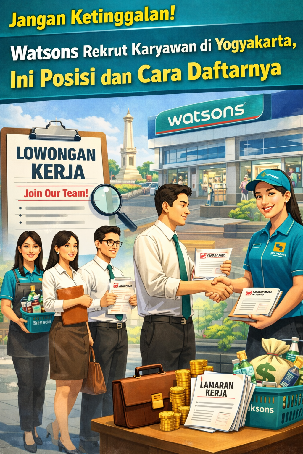 Jangan Ketinggalan! Watsons Rekrut Karyawan di Yogyakarta, Ini Posisi dan Cara Daftarnya