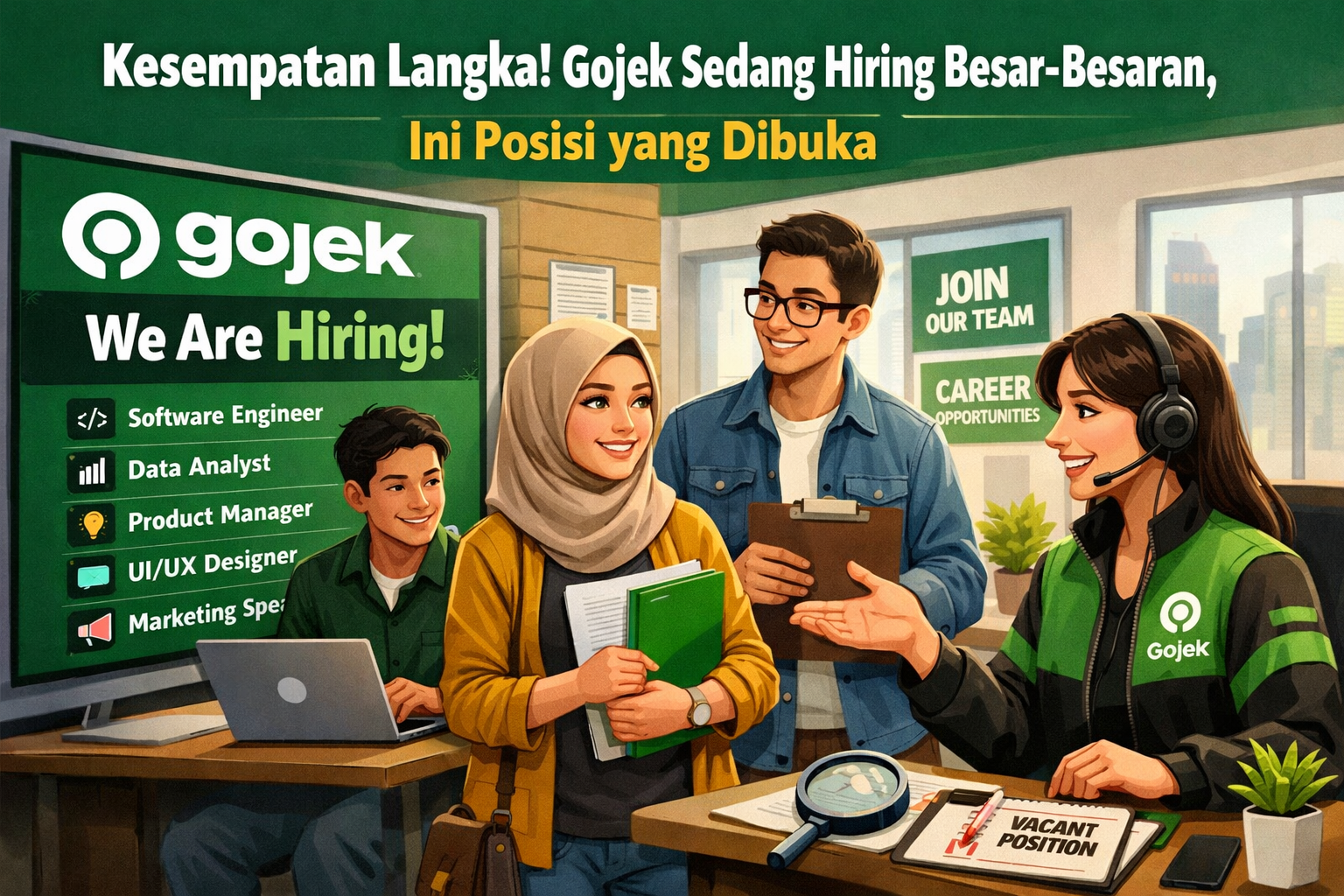 Kesempatan Langka! Gojek Sedang Hiring Besar-Besaran, Ini Posisi yang Dibuka