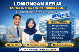Info Resmi! Lowongan Kerja di Astra International Kembali Dibuka