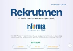 Peluang Karier! Informa Sedang Hiring di Medan, Ini Posisi dan Cara Melamarnya