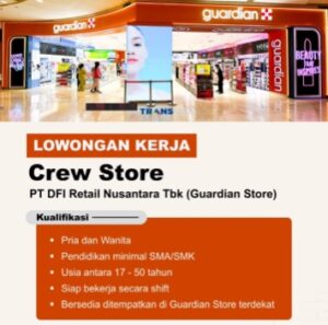 Update Terbaru! Guardian Buka Lowongan Kerja di Bali, Simak Posisi dan Cara Melamarnya