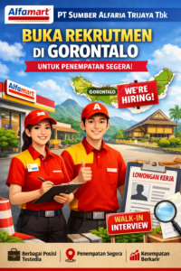 PT Sumber Alfaria Trijaya Tbk Buka Rekrutmen di Gorontalo untuk Penempatan Segera