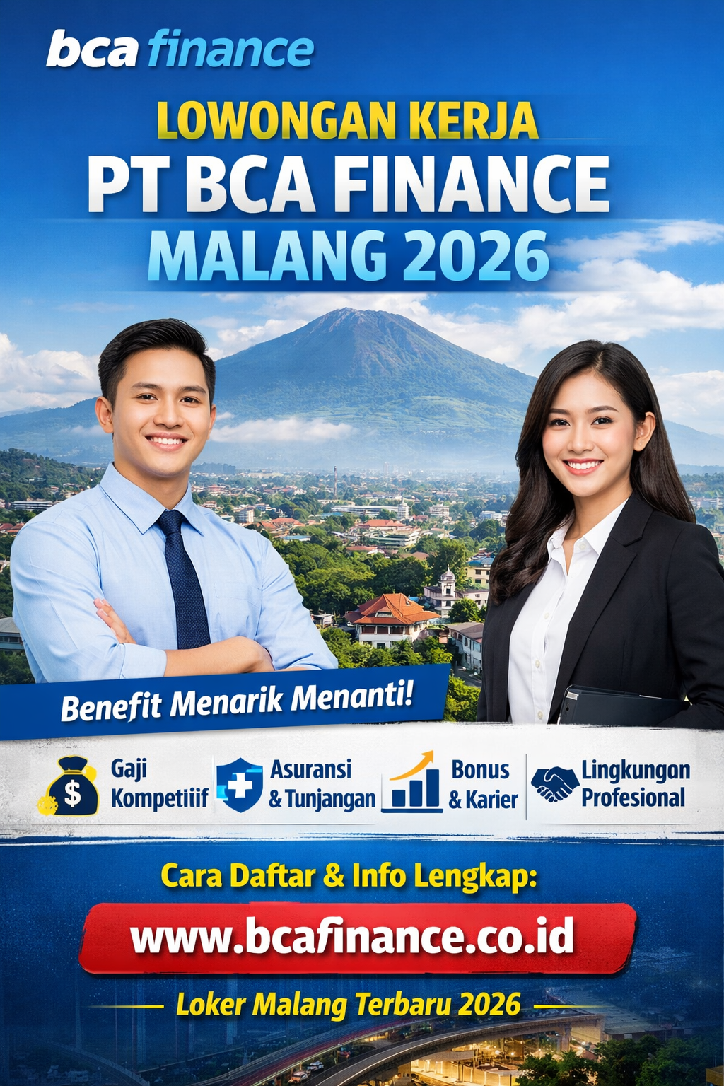 PT BCA Finance Buka Lowongan Kerja di Malang, Tawarkan Benefit Menarik