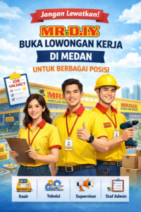 Jangan Lewatkan! MR.DIY Buka Lowongan Kerja di Medan untuk Berbagai Posisi