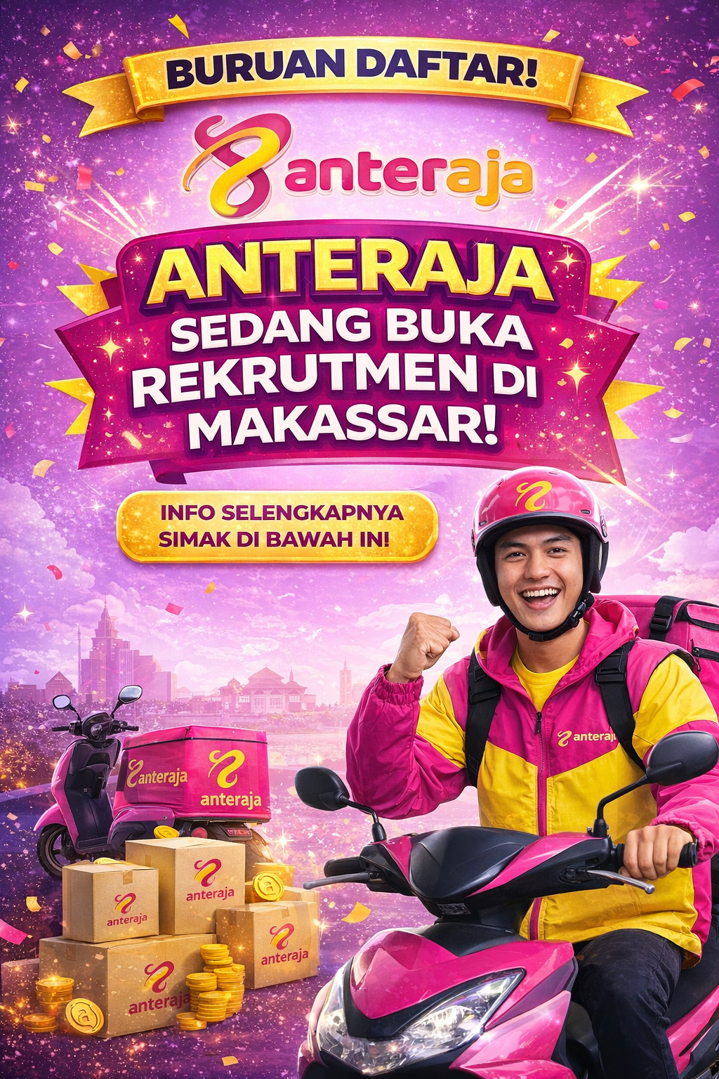 Buruan Daftar! Anteraja Sedang Buka Rekrutmen di Makassar